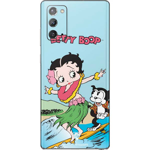 Betty Boop Surfing Galaxy Note20 5G Skin