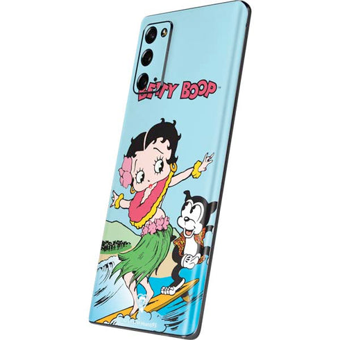 Betty Boop Surfing Galaxy Note20 5G Skin