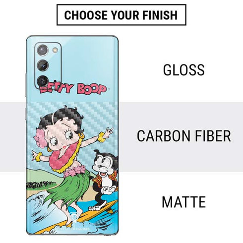 Betty Boop Surfing Galaxy Note20 5G Skin