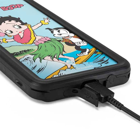 Betty Boop Surfing Galaxy S20 Plus Waterproof Case