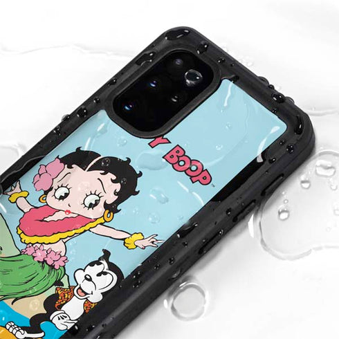 Betty Boop Surfing Galaxy S20 Plus Waterproof Case
