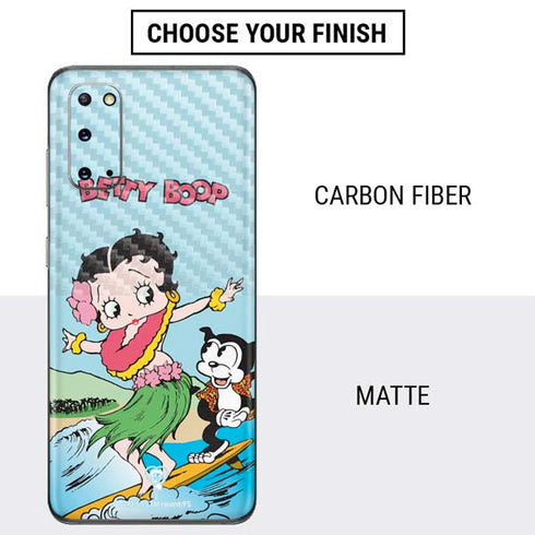 Betty Boop Surfing Galaxy S20 Skin