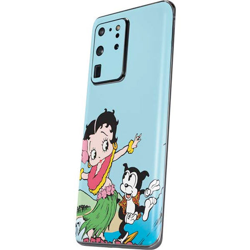 Betty Boop Surfing Galaxy S20 Ultra 5G Skin