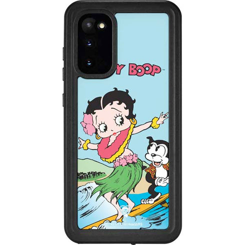 Betty Boop Surfing Galaxy S20 Waterproof Case
