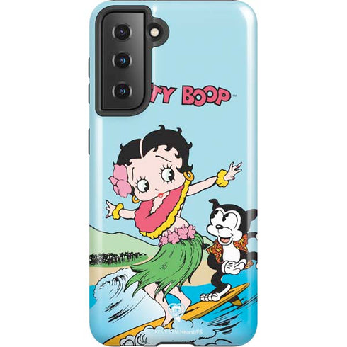 Betty Boop Surfing Galaxy S21 5G Pro Case