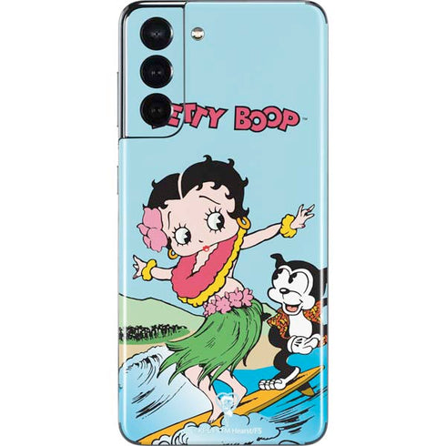 Betty Boop Surfing Galaxy S21 5G Skin