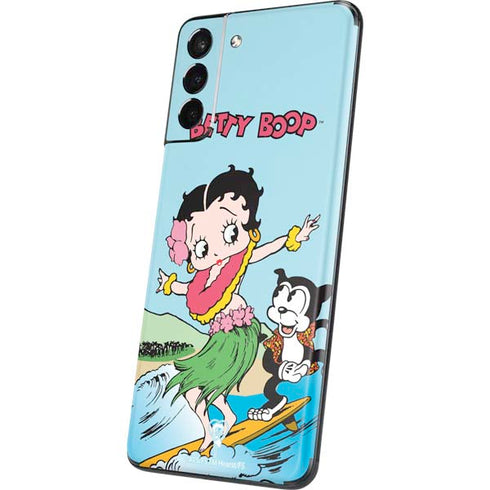 Betty Boop Surfing Galaxy S21 5G Skin