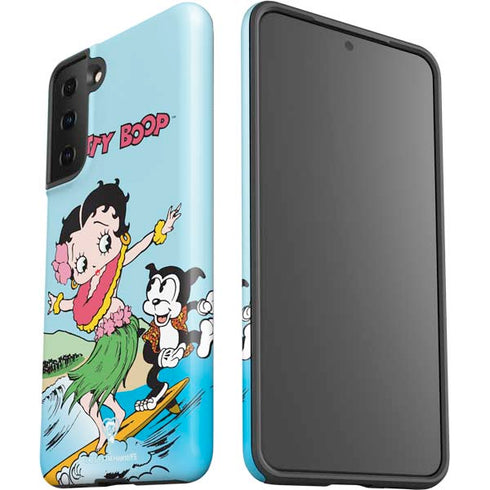 Betty Boop Surfing Galaxy S21 FE Pro Case