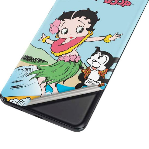 Betty Boop Surfing Galaxy S21 Plus 5G Skin