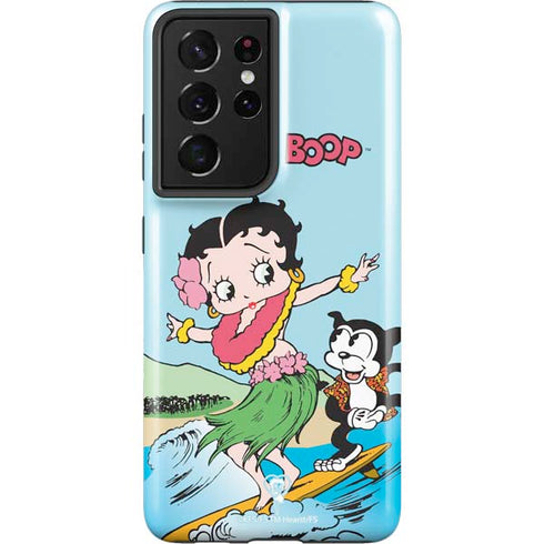 Betty Boop Surfing Galaxy S21 Ultra 5G Pro Case