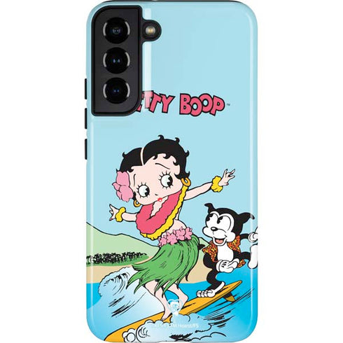 Betty Boop Surfing Galaxy S22 Plus Pro Case