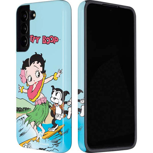 Betty Boop Surfing Galaxy S22 Plus Pro Case