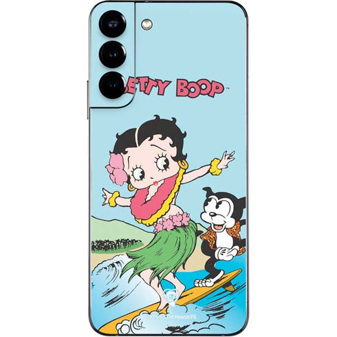 Betty Boop Surfing Galaxy S22 Plus Skin
