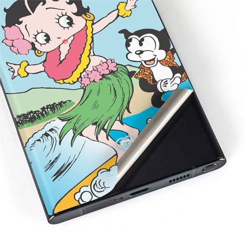 Betty Boop Surfing Galaxy S22 Ultra Skin