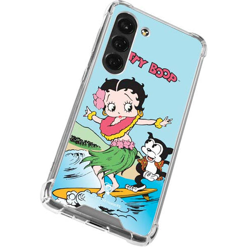 Betty Boop Surfing Galaxy S23 Clear Case