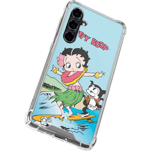 Betty Boop Surfing Galaxy S23 FE Clear Case