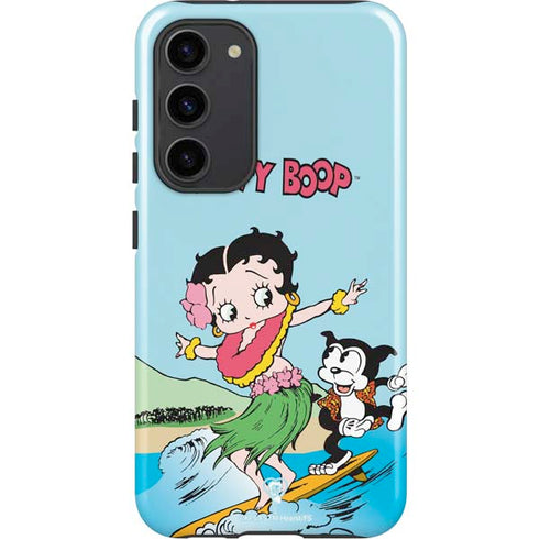 Betty Boop Surfing Galaxy S23 Plus Pro Case