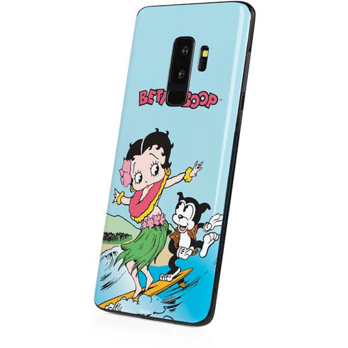 Betty Boop Surfing Galaxy S9 Plus Skin