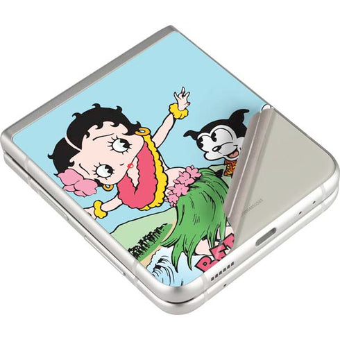 Betty Boop Surfing Galaxy Z Flip3 5G Skin