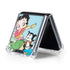 Betty Boop Surfing Galaxy Z Flip5 5G Clear Case