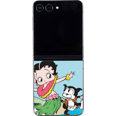 Betty Boop Surfing Galaxy Z Flip5 5G Skin