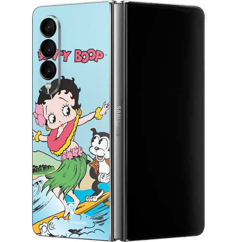 Betty Boop Surfing Galaxy Z Fold4 5G Skin