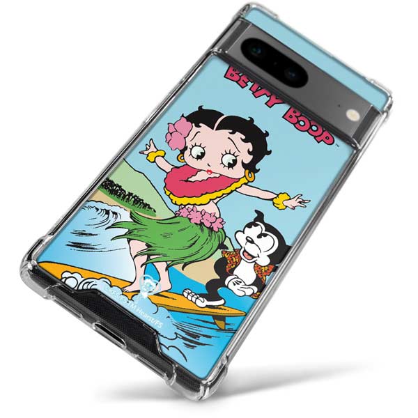 Betty Boop Surfing Google Pixel 8 Clear Case