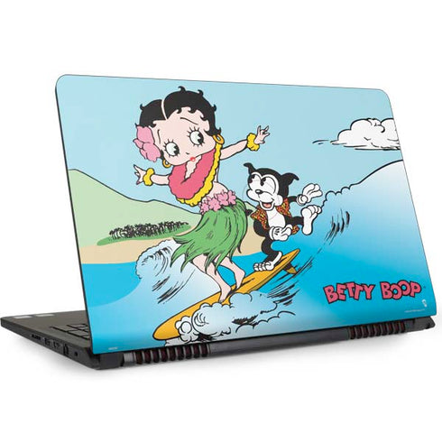 Betty Boop Surfing Dell Inspiron Skin