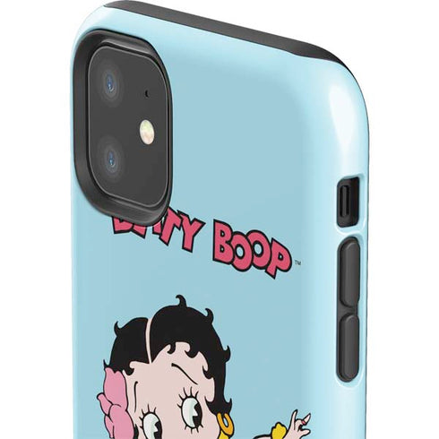 Betty Boop Surfing iPhone 11 Impact Case