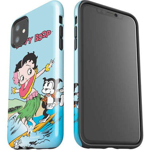 Betty Boop Surfing iPhone 11 Impact Case