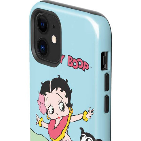 Betty Boop Surfing iPhone 12 Impact Case