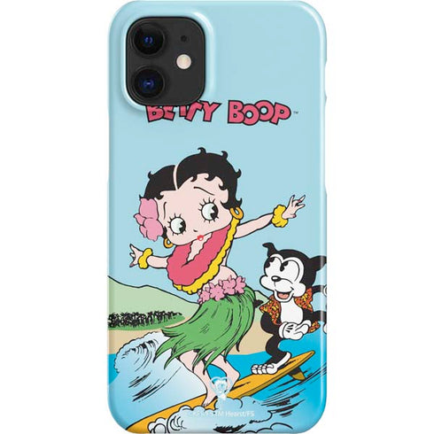 Betty Boop Surfing iPhone 12 Mini Lite Case