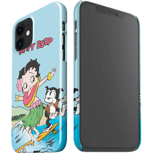 Betty Boop Surfing iPhone 12 Mini Lite Case