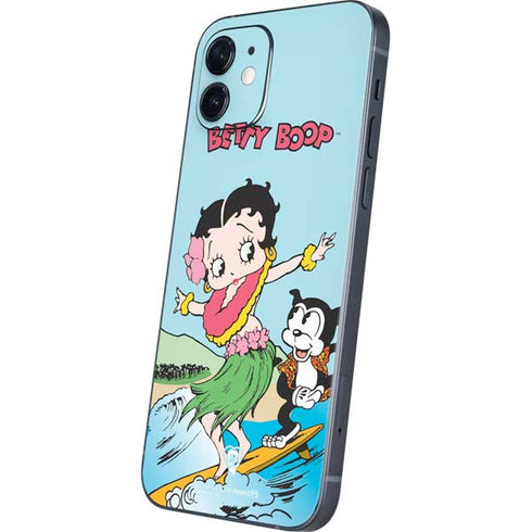 Betty Boop Surfing iPhone 12 Mini Skin