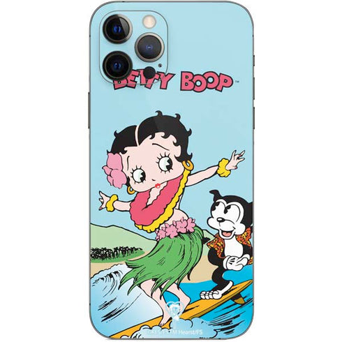 Betty Boop Surfing iPhone 12 Pro Skin