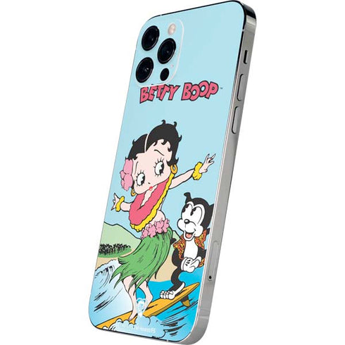 Betty Boop Surfing iPhone 12 Pro Skin