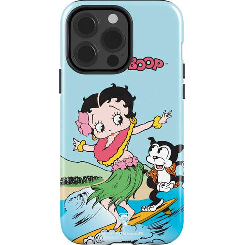 Betty Boop Surfing iPhone 13 Pro Impact Case