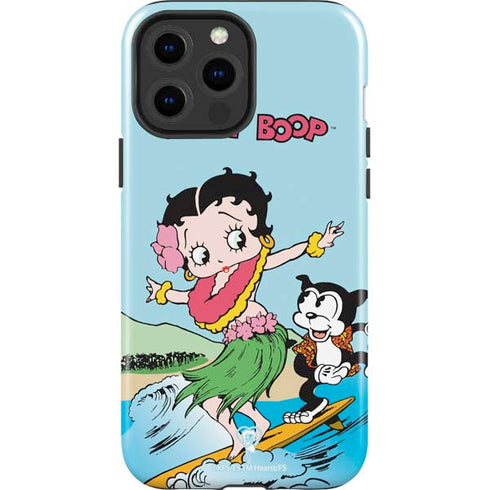 Betty Boop Surfing iPhone 13 Pro Max Impact Case