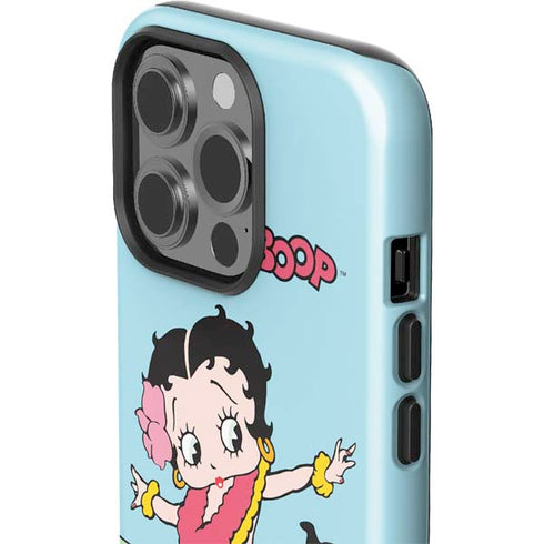 Betty Boop Surfing iPhone 14 Pro Impact Case