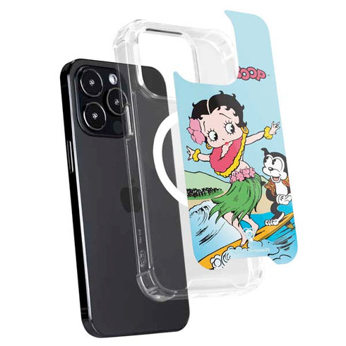 Betty Boop Surfing iPhone 15 Pro Max MagSafe Case