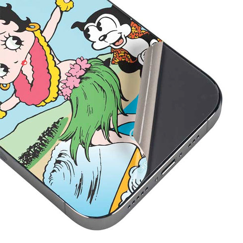 Betty Boop Surfing iPhone 14 Pro Max Skin