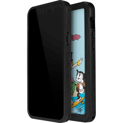 Betty Boop Surfing iPhone 14 Pro Max Waterproof Case