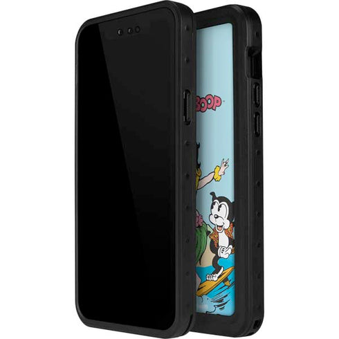 Betty Boop Surfing iPhone 14 Pro Waterproof Case