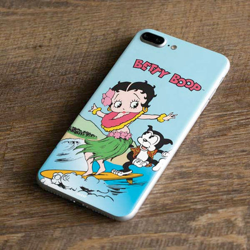 Betty Boop Surfing iPhone 8 Plus Skin