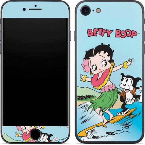 Betty Boop Surfing iPhone 8 Skin
