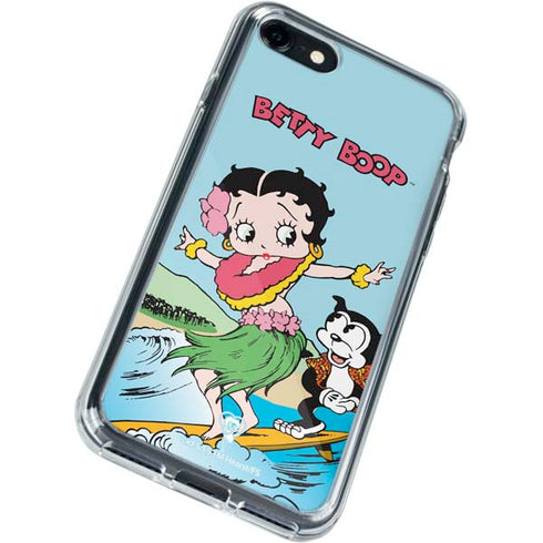 Betty Boop Surfing iPhone SE (2nd & 3rd Gen) Clear Case