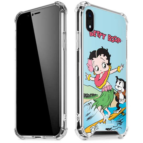 Betty Boop Surfing iPhone XR Clear Case