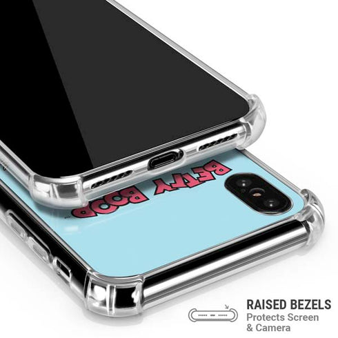 Betty Boop Surfing iPhone XS Max Clear Case