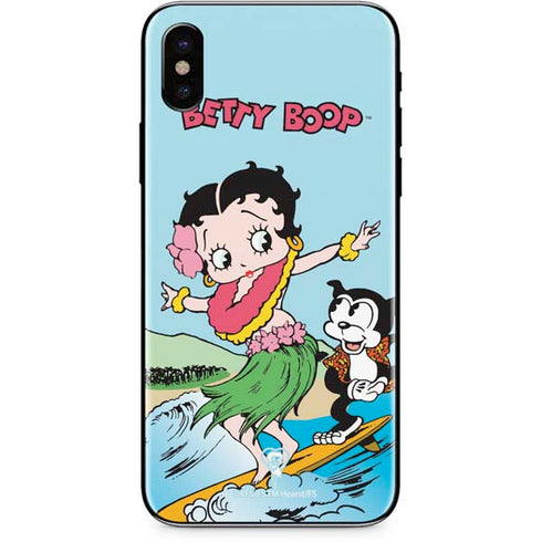 Betty Boop Surfing iPhone XS Max Skin