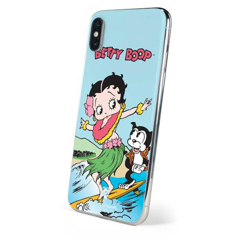 Betty Boop Surfing iPhone XS Skin